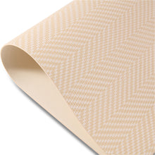Load image into Gallery viewer, Dainty Home Chevron Premium Vegan Leather Reversible 2 Pattern 12" x 18" Rectangular Placemat Set Of 4
