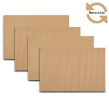 Load image into Gallery viewer, Dainty Home Exeter Premium Vegan Leather Reversible 2 Pattern 12" x 18" Rectangular Placemat Set Of 4
