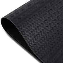 Load image into Gallery viewer, Dainty Home Hudson Premium Vegan Leather Reversible 2 Pattern 12" x 18" Rectangular Placemat Set Of 4
