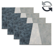 Load image into Gallery viewer, Dainty Home Milano Premium Vegan Leather Reversible 2 Pattern 12" x 18" Rectangular Placemat Set Of 4
