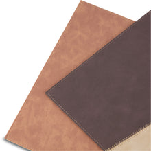 Load image into Gallery viewer, Dainty Home Milano Premium Vegan Leather Reversible 2 Pattern 12" x 18" Rectangular Placemat Set Of 4
