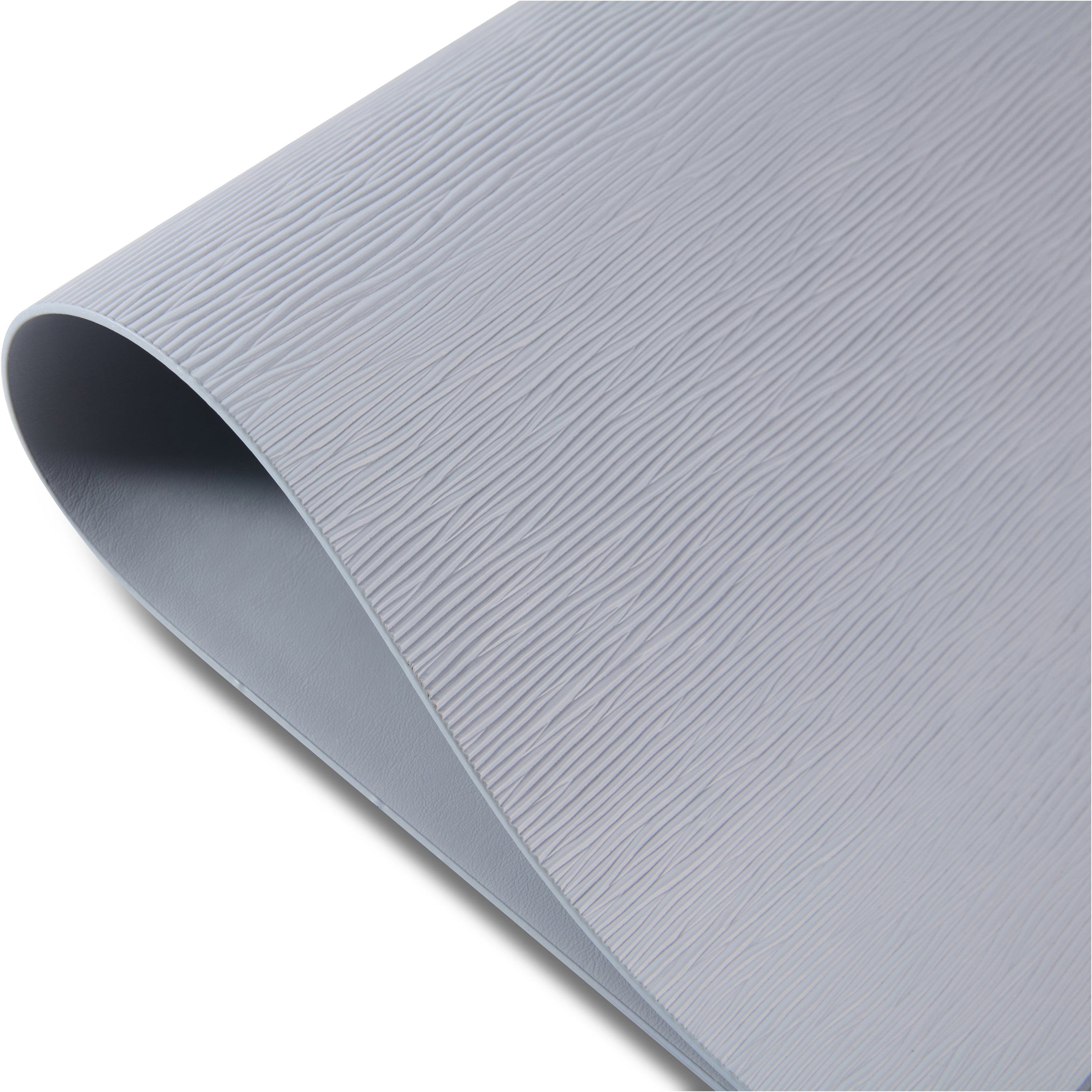 Dainty Home Ridges Premium Vegan Leather Reversible 2 Pattern 12" x 18" Rectangular Placemat Set Of 4