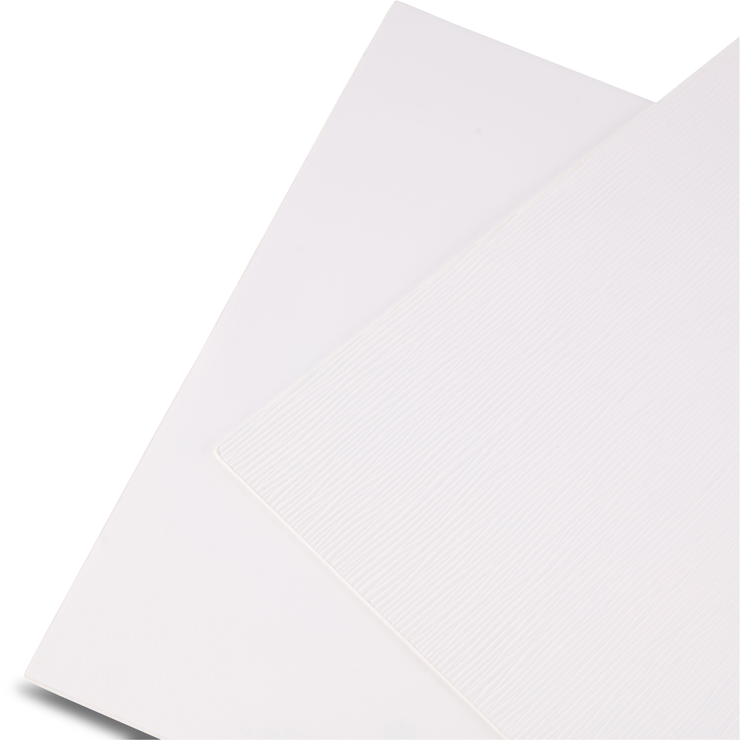 Dainty Home Ridges Premium Vegan Leather Reversible 2 Pattern 12" x 18" Rectangular Placemat Set Of 4
