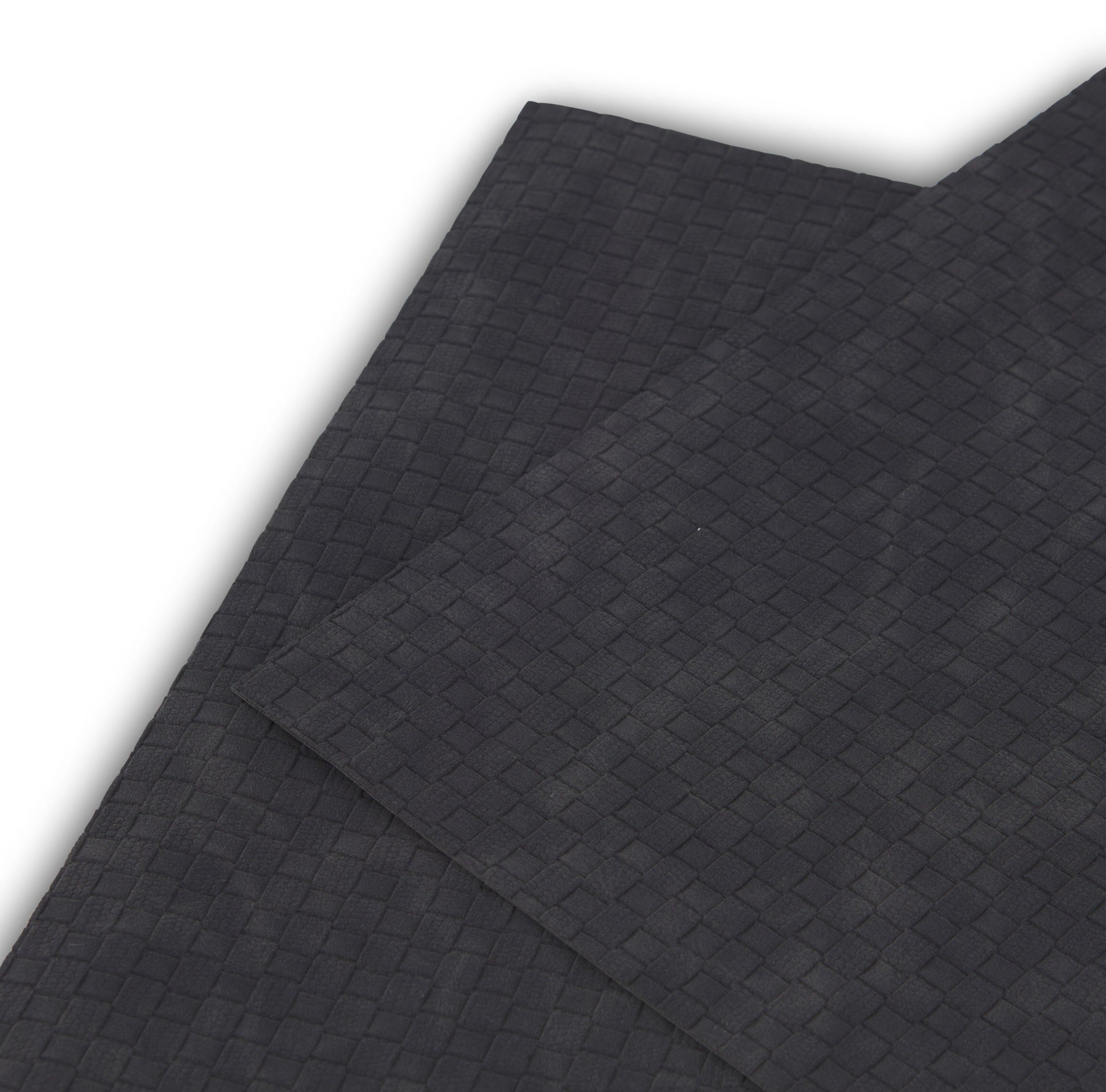 Dainty Home Sorento Faux Leather Reversible 2 Pattern 12" x 18" Rectangular Placemat Set Of 4