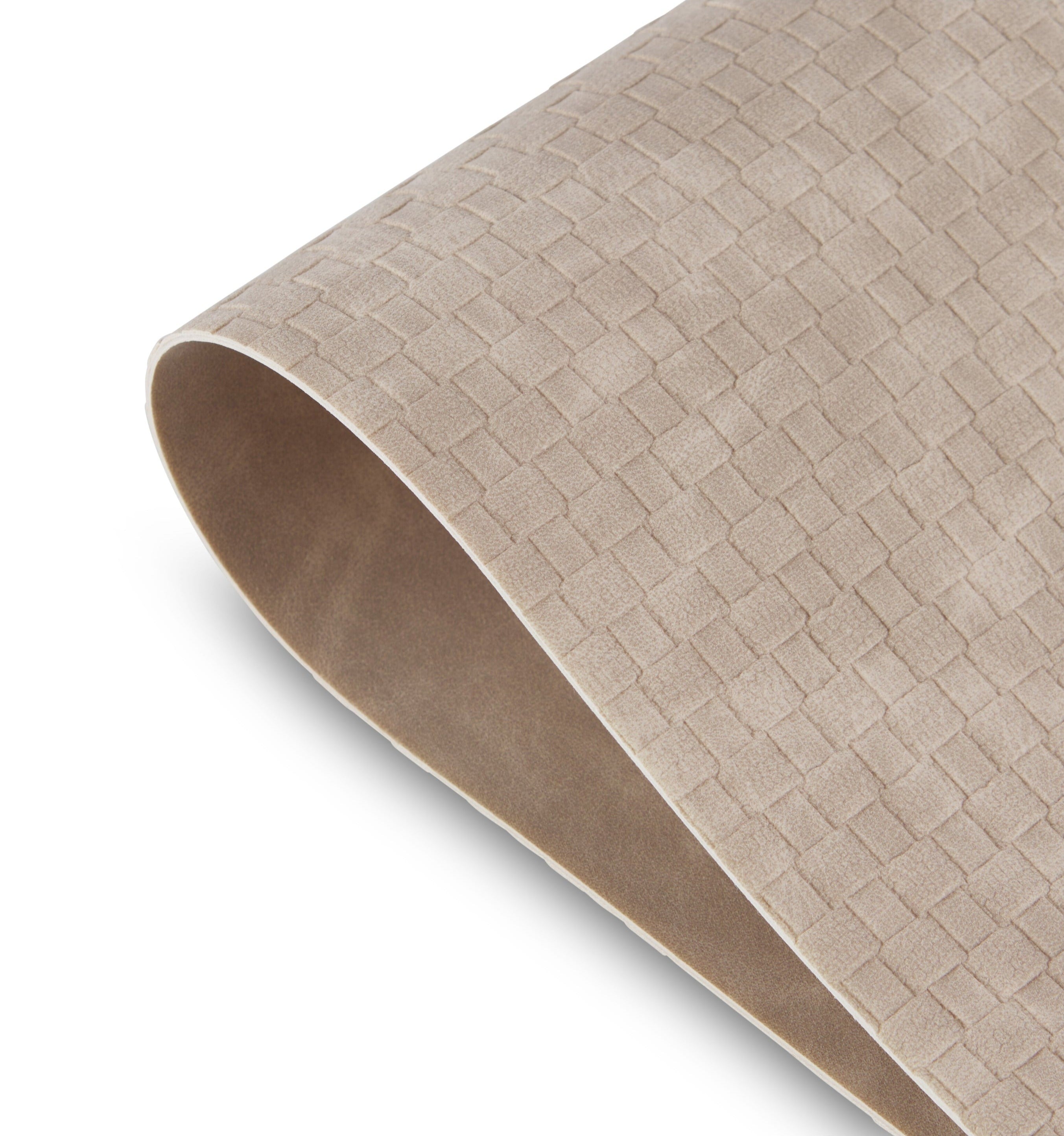 Dainty Home Sorento Faux Leather Reversible 2 Pattern 12" x 18" Rectangular Placemat Set Of 4