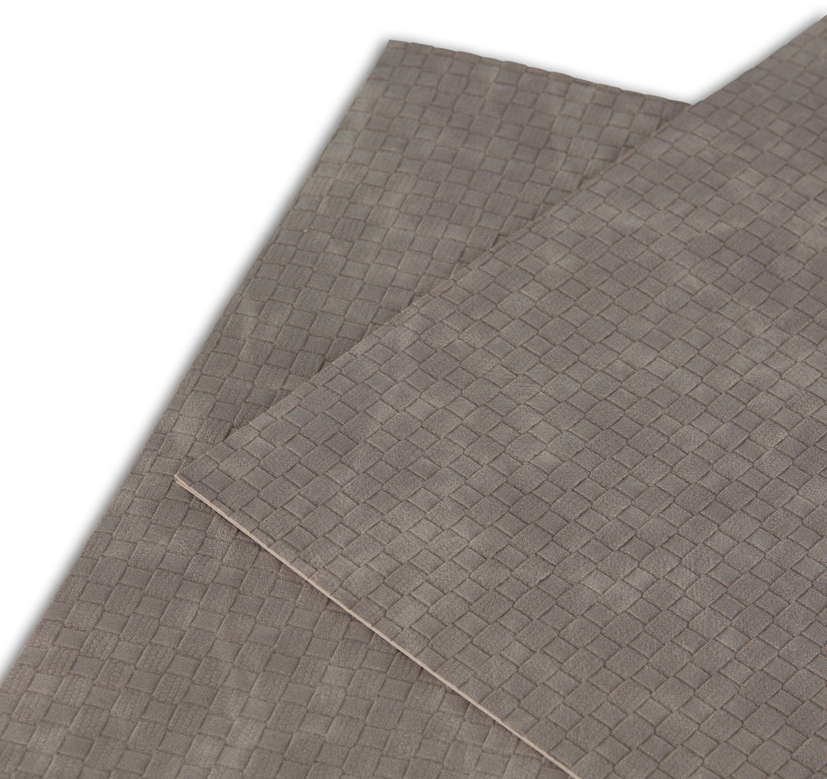 Dainty Home Sorento Faux Leather Reversible 2 Pattern 12" x 18" Rectangular Placemat Set Of 4