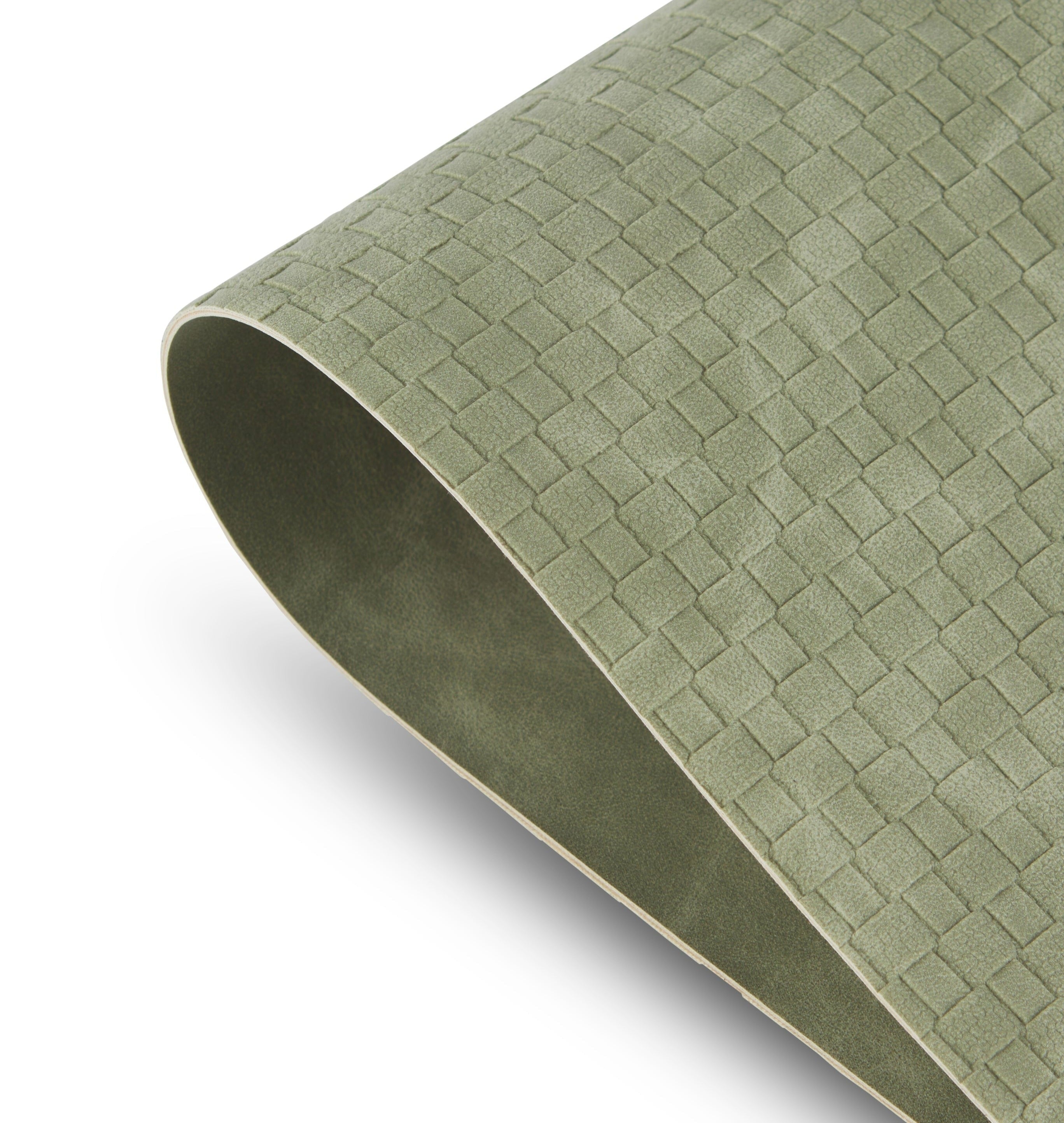 Dainty Home Sorento Faux Leather Reversible 2 Pattern 12" x 18" Rectangular Placemat Set Of 4