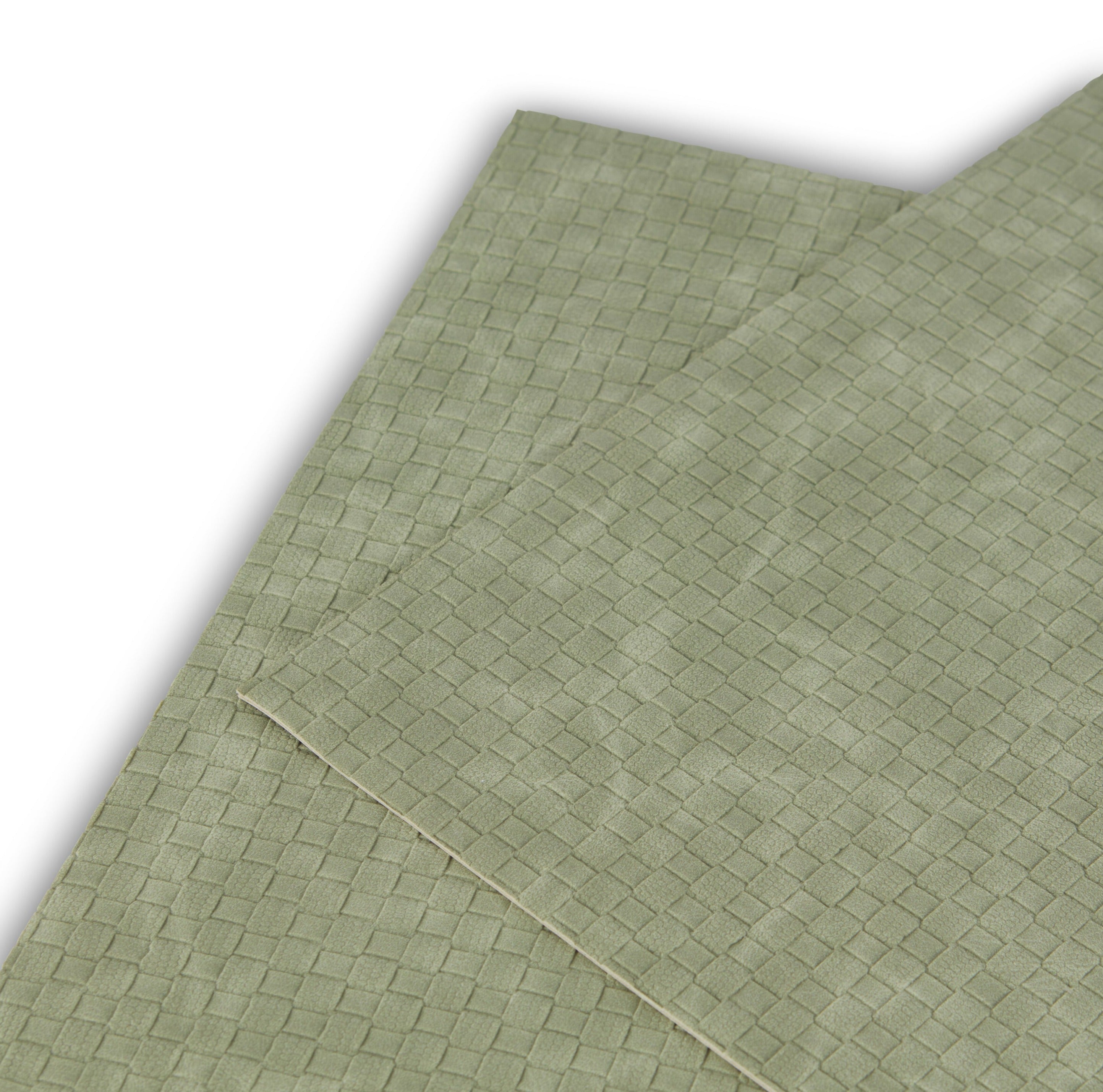 Dainty Home Sorento Faux Leather Reversible 2 Pattern 12" x 18" Rectangular Placemat Set Of 4