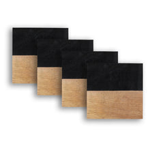 Load image into Gallery viewer, Dainty Home Wood And Resin Designed 4" Square Coaster Set Of 4
