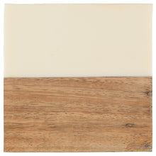 Load image into Gallery viewer, Dainty Home Wood And Resin Designed 4" Square Coaster Set Of 4
