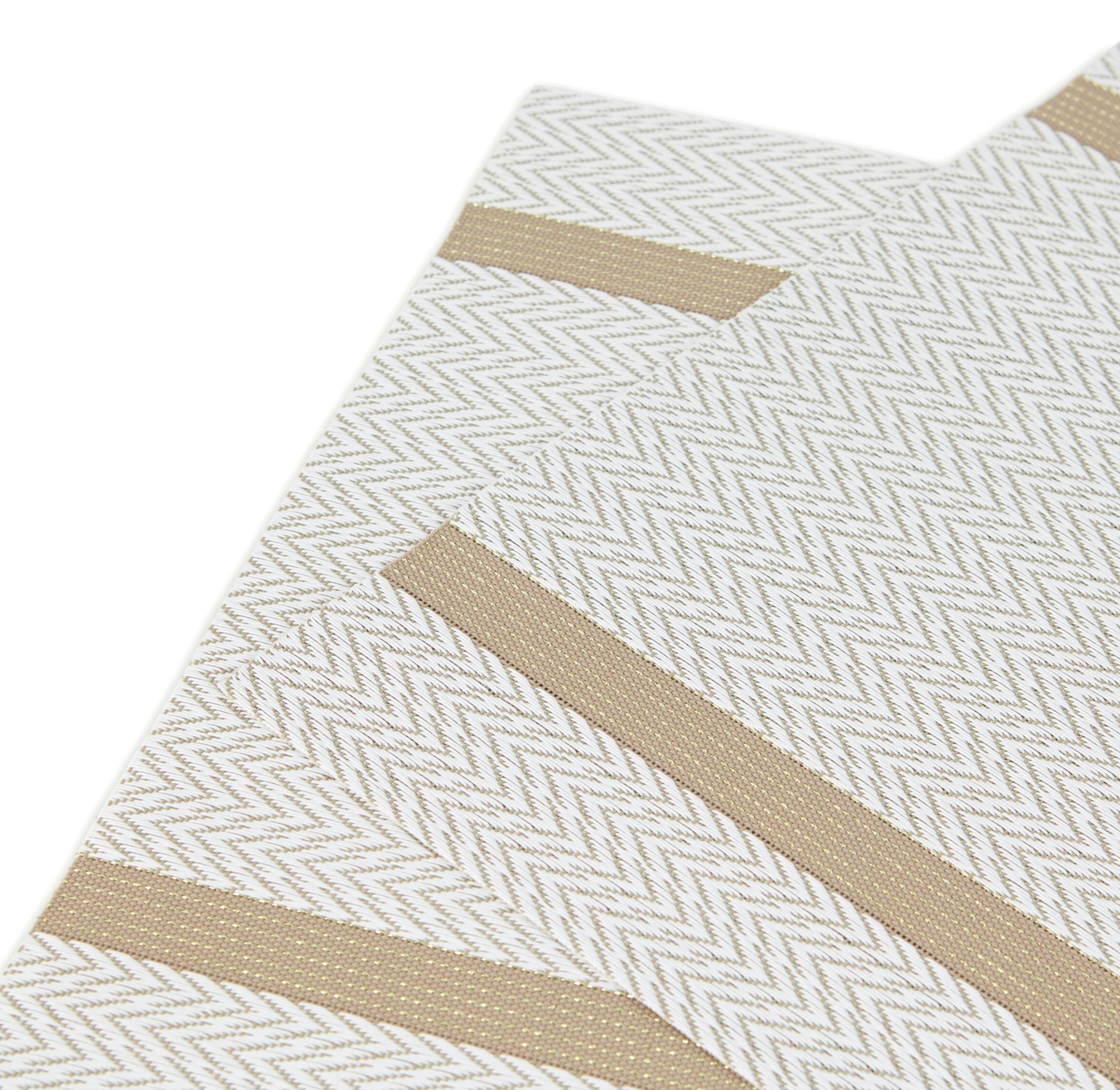 Dainty Home Annandale Woven Texteline Textured Design Reversible 12" x 18" Rectangular Placemats Set of 6