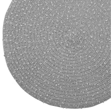 Load image into Gallery viewer, Dainty Home Boucle 15" Round Woven Placemats Set of 6 - Durable, Reversible &amp; Non-Slip Table Mats
