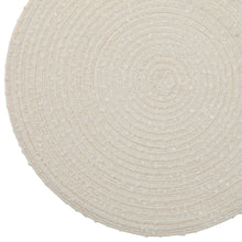 Load image into Gallery viewer, Dainty Home Boucle 15" Round Woven Placemats Set of 6 - Durable, Reversible &amp; Non-Slip Table Mats
