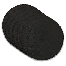 Load image into Gallery viewer, Dainty Home Braided 15" Round Woven Placemats Set of 6 - Durable, Reversible &amp; Non-Slip Table Mats
