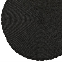 Load image into Gallery viewer, Dainty Home Braided 15" Round Woven Placemats Set of 6 - Durable, Reversible &amp; Non-Slip Table Mats
