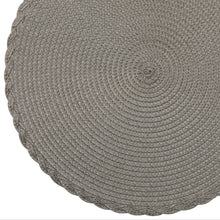 Load image into Gallery viewer, Dainty Home Braided 15" Round Woven Placemats Set of 6 - Durable, Reversible &amp; Non-Slip Table Mats
