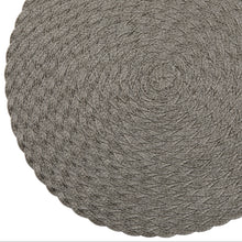 Load image into Gallery viewer, Dainty Home Classic 15" Round Woven Placemats Set of 6 - Durable, Reversible &amp; Non-Slip Table Mats
