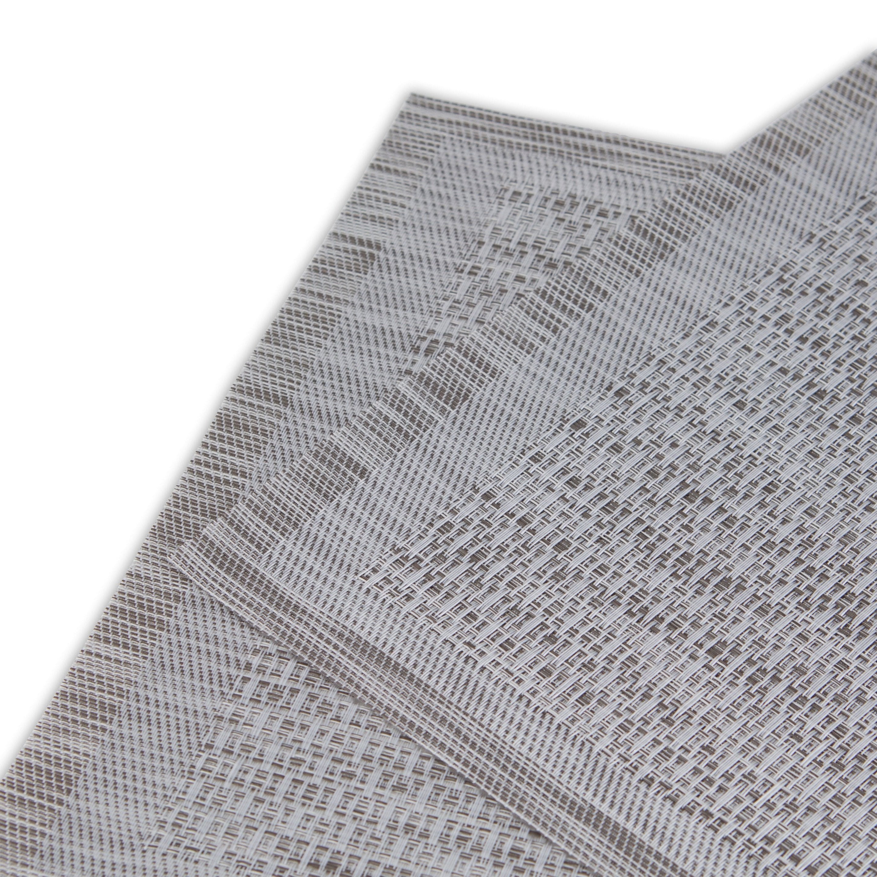 Dainty Home Geneva Woven Texteline Textured Design Reversible 12" x 18" Rectangular Placemats Set of 6