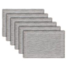 Load image into Gallery viewer, Dainty Home Geneva Woven Texteline Textured Design Reversible 12" x 18" Rectangular Placemats Set of 6
