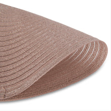 Load image into Gallery viewer, Dainty Home Lurex 15" Round Woven Placemats Set of 6 - Durable, Reversible &amp; Non-Slip Table Mats
