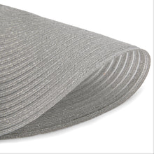 Load image into Gallery viewer, Dainty Home Lurex 15" Round Woven Placemats Set of 6 - Durable, Reversible &amp; Non-Slip Table Mats
