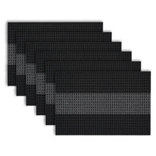 Load image into Gallery viewer, Dainty Home Milan Woven Texteline Textured Design Reversible 12" x 18" Rectangular Placemats Set of 6
