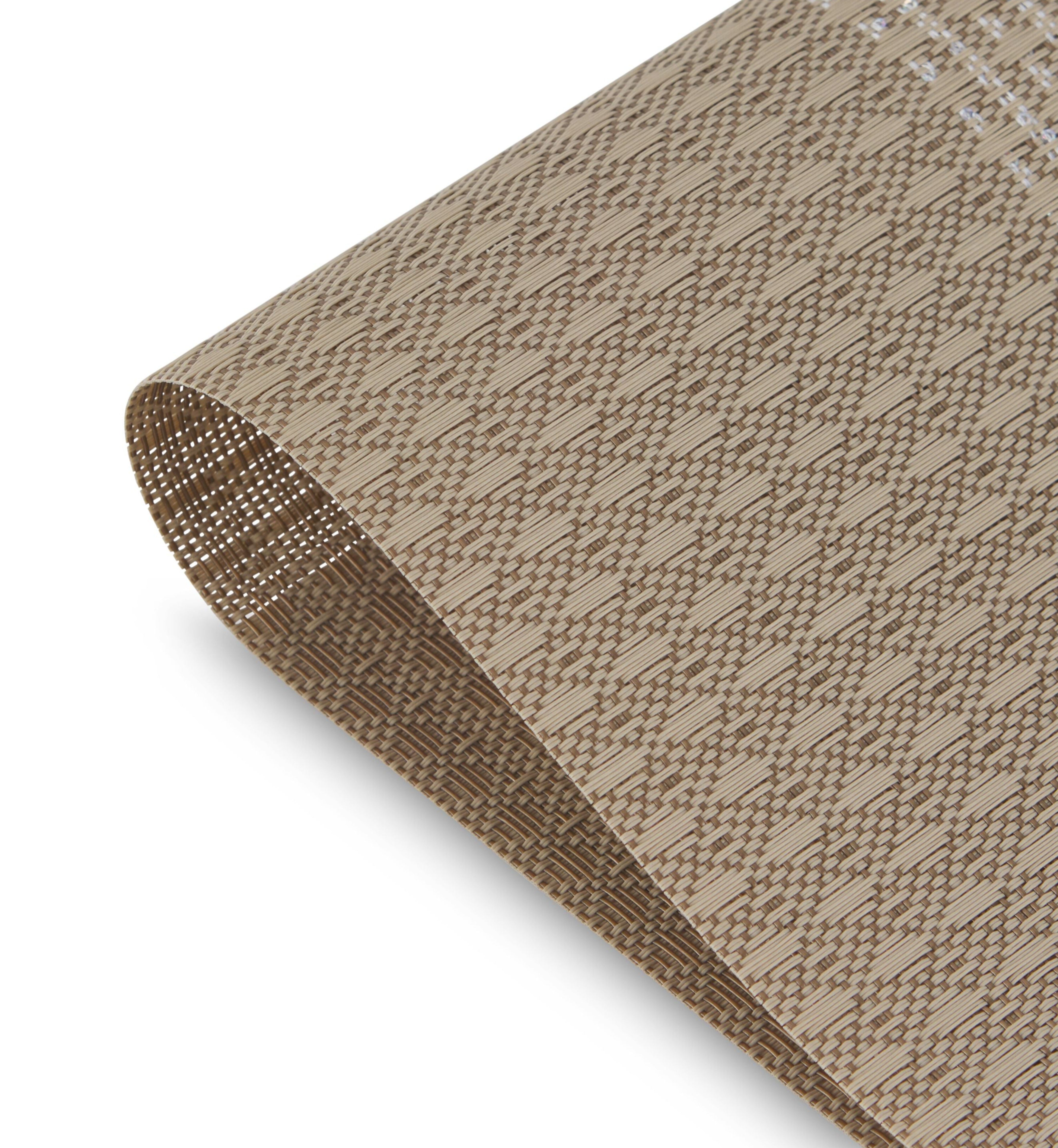 Dainty Home Milan Woven Texteline Textured Design Reversible 12" x 18" Rectangular Placemats Set of 6