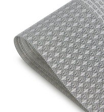 Load image into Gallery viewer, Dainty Home Milan Woven Texteline Textured Design Reversible 12" x 18" Rectangular Placemats Set of 6

