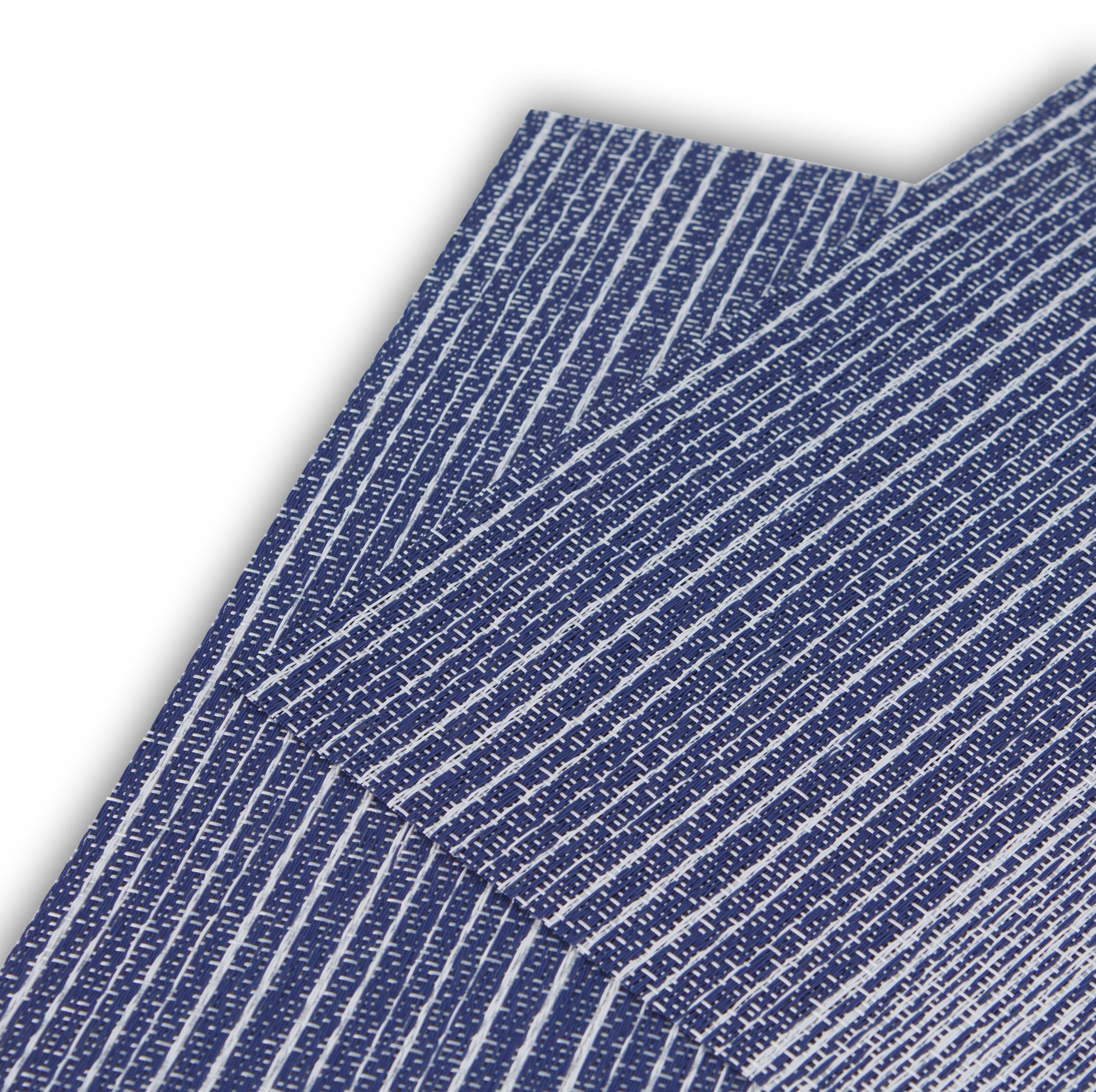 Dainty Home Norwich Woven Texteline Textured Design Reversible 12" x 18" Rectangular Placemats Set of 6