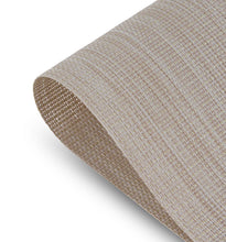 Load image into Gallery viewer, Dainty Home Natural Shimmer Woven Lurex Textilene Crossweave With Embedded Lurex Reversible 13" x 19" Rectangular Placemats
