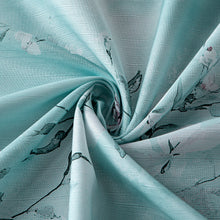 Load image into Gallery viewer, Dainty Home Cascading Florals 3D Textured Fabric Shower Curtain with 12 Metal Rollerball Hooks, 70" x 72"
