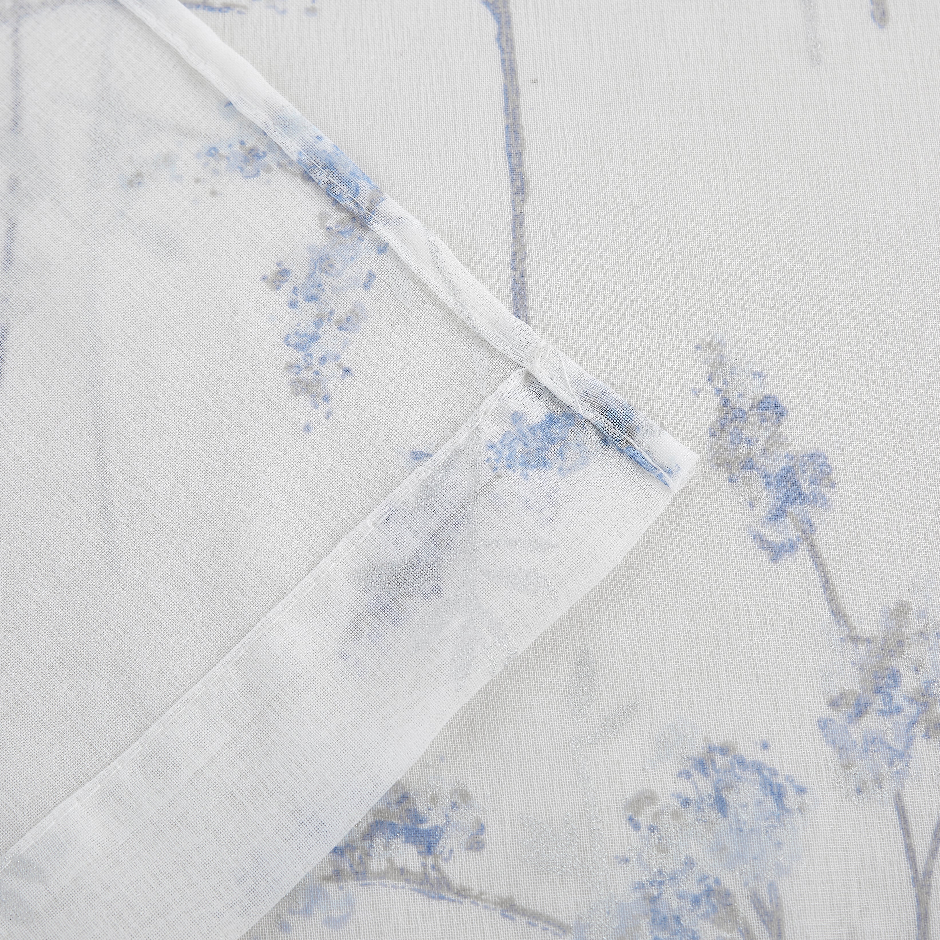 Dainty Home Jessica 2-Pack Linen Textured Metallic Light Filtering Grommet Curtain Panel Pair