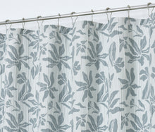 Load image into Gallery viewer, Dainty Home Julianna Floral Jacquard Textured Soft Polyester Fabric Shower Curtain, 72" x 72"

