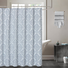 Load image into Gallery viewer, Dainty Home Vanessa Medallion Jacquard Textured Soft Polyester Fabric Shower Curtain, 72" x 72"
