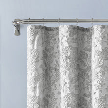 Load image into Gallery viewer, Dainty Home Anais Heavy Sculpted Jacquard Floral Textured Polyester Fabric Shower Curtain, 72" x 72"
