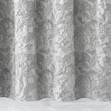 Load image into Gallery viewer, Dainty Home Anais Heavy Sculpted Jacquard Floral Textured Polyester Fabric Shower Curtain, 72" x 72"

