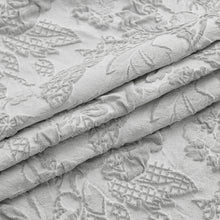 Load image into Gallery viewer, Dainty Home Anais Heavy Sculpted Jacquard Floral Textured Polyester Fabric Shower Curtain, 72" x 72"
