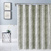 Load image into Gallery viewer, Dainty Home Anais Heavy Sculpted Jacquard Floral Textured Polyester Fabric Shower Curtain, 72" x 72"
