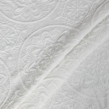 Load image into Gallery viewer, Dainty Home Boheme Medallion Jacquard Textured Soft Polyester Fabric Shower Curtain, 72" x 72"
