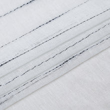 Load image into Gallery viewer, Dainty Home Lisa 3D Linen Textured Weaved Linen Look Striped Designed Fabric Shower Curtain
