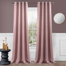 Load image into Gallery viewer, Dainty Home Brookville Textured 100% Blackout Luxurious Metallic Sheen Thermal Insulated Grommet Single Panel
