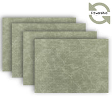 Load image into Gallery viewer, Dainty Home Sorento Faux Leather Reversible 2 Pattern 12" x 18" Rectangular Placemat Set Of 4
