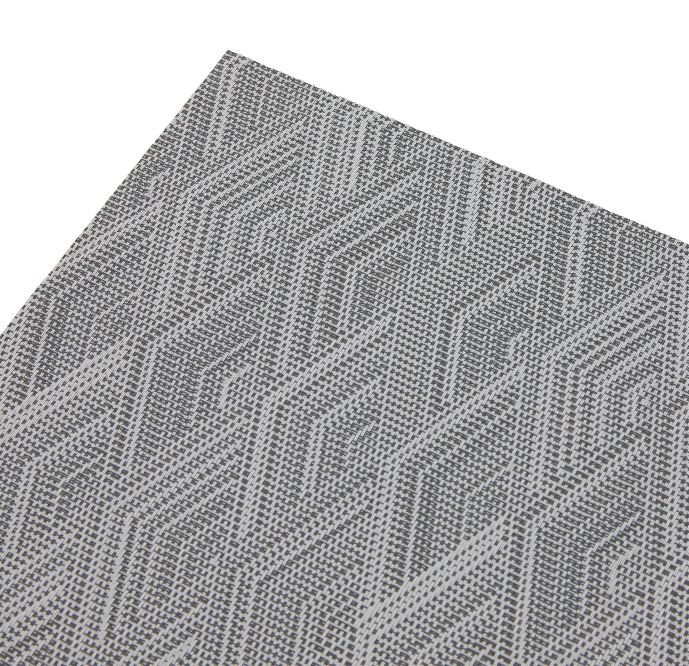Dainty Home Diamond Woven Textilene Crossweave With Diamond Woven Design Reversible 12" x 18" Rectangular Placemats
