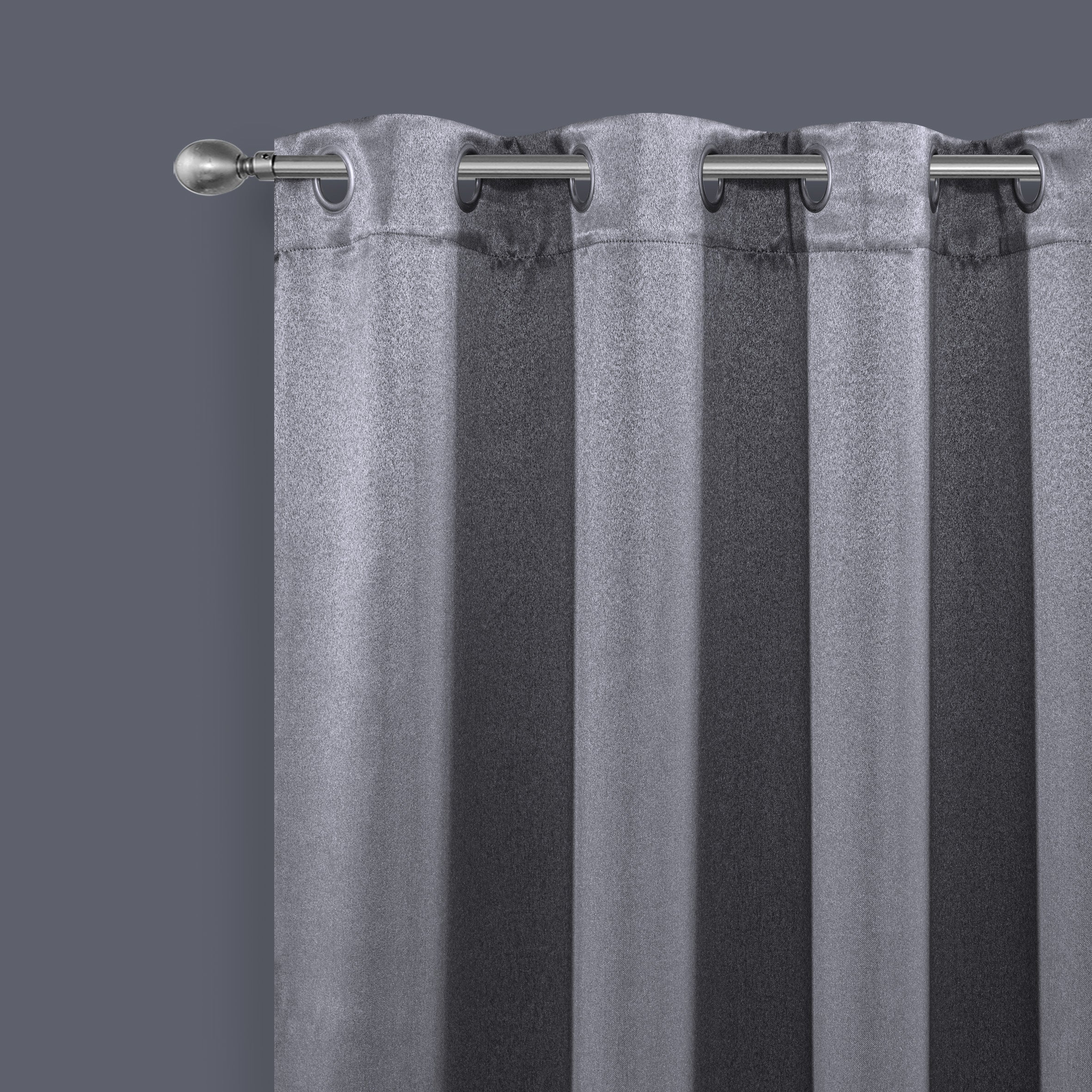 Dainty Home Brookville Textured 100% Blackout Luxurious Metallic Sheen Thermal Insulated Grommet Single Panel