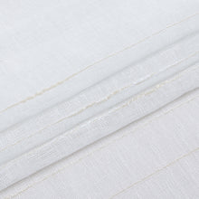 Load image into Gallery viewer, Dainty Home Lisa 3D Linen Textured Weaved Linen Look Striped Designed Fabric Shower Curtain
