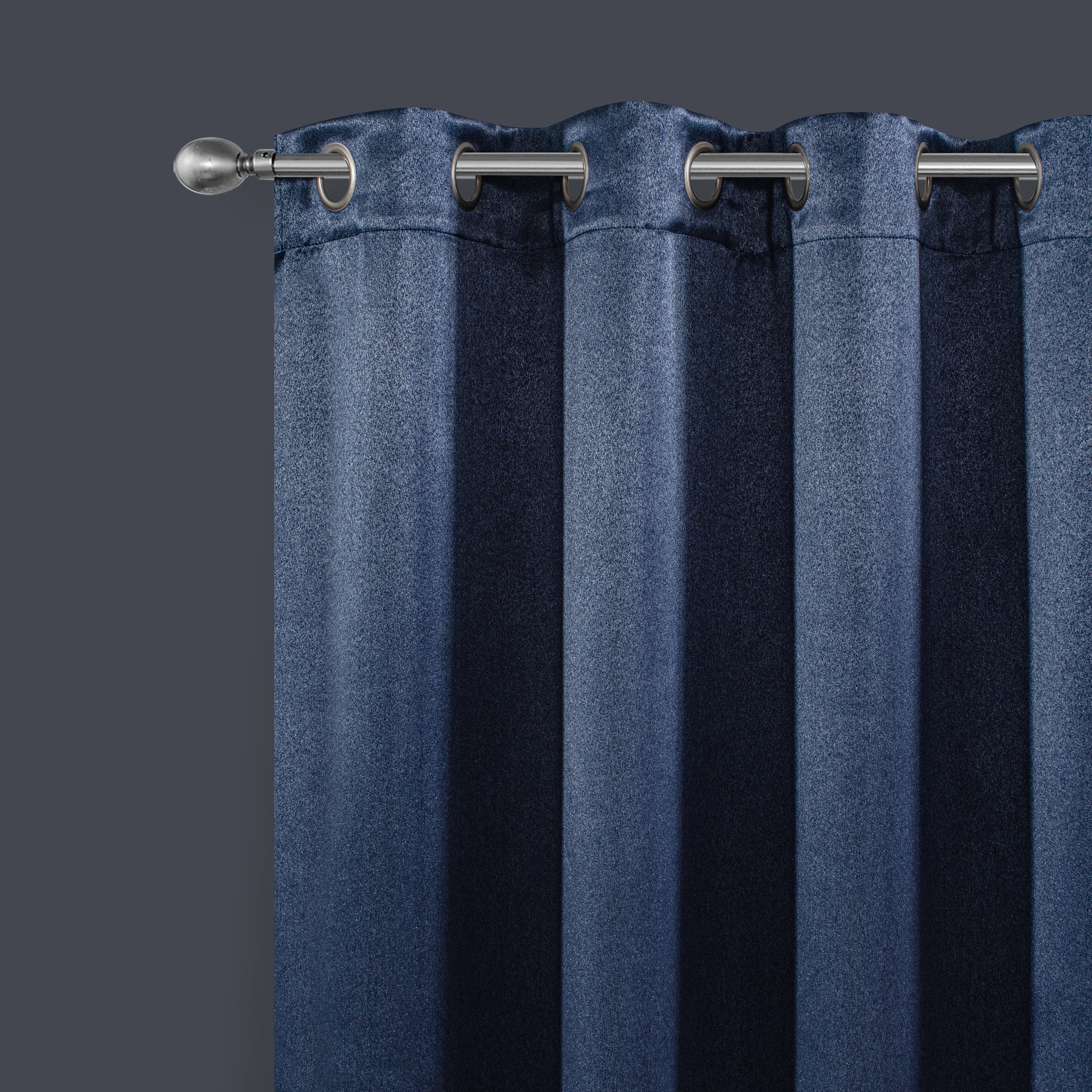 Dainty Home Brookville Textured 100% Blackout Luxurious Metallic Sheen Thermal Insulated Grommet Single Panel