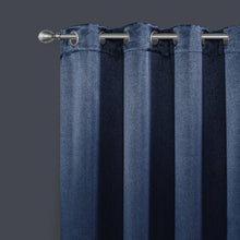 Load image into Gallery viewer, Dainty Home Brookville Textured 100% Blackout Luxurious Metallic Sheen Thermal Insulated Grommet Single Panel

