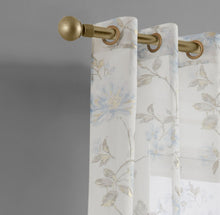 Load image into Gallery viewer, Dainty Home Jacqueline Linen Textured Metallic Light Filtering Grommet Curtain Panel Pair

