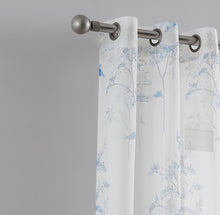Load image into Gallery viewer, Dainty Home Jessica 2-Pack Linen Textured Metallic Light Filtering Grommet Curtain Panel Pair
