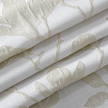 Load image into Gallery viewer, Dainty Home Samantha Botanical Leaf Textured Soft Polyester Fabric Shower Curtain, 72" x 72"
